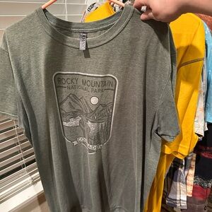 Rocky Mountain National Park Green T-Shirt